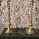5 Pair of gilt bronze candlesticks, 19th century - 59 cm