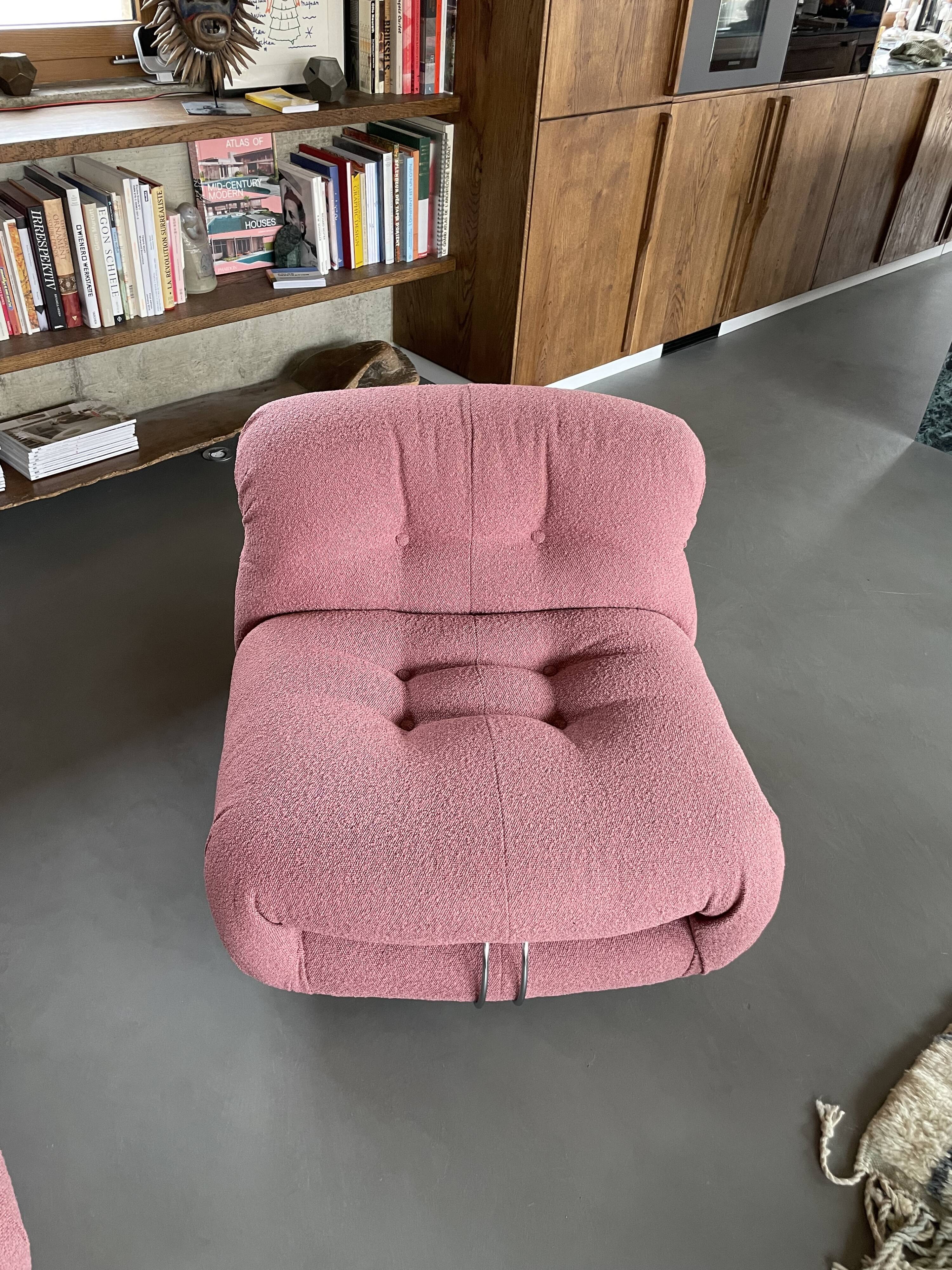 Armchair Soriana Afra and Tobia Scarpa 60s Cassina