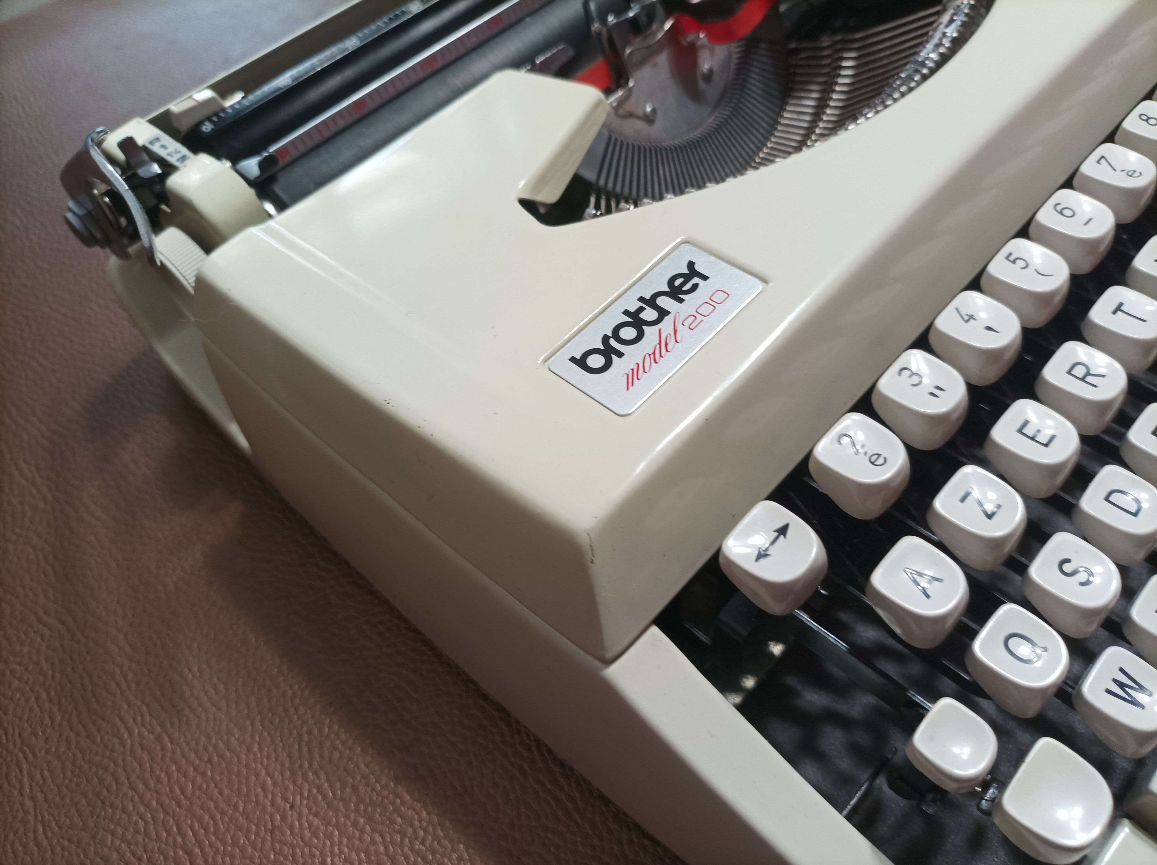 Typewriter Brother model 200 Beige Ribbon NEW