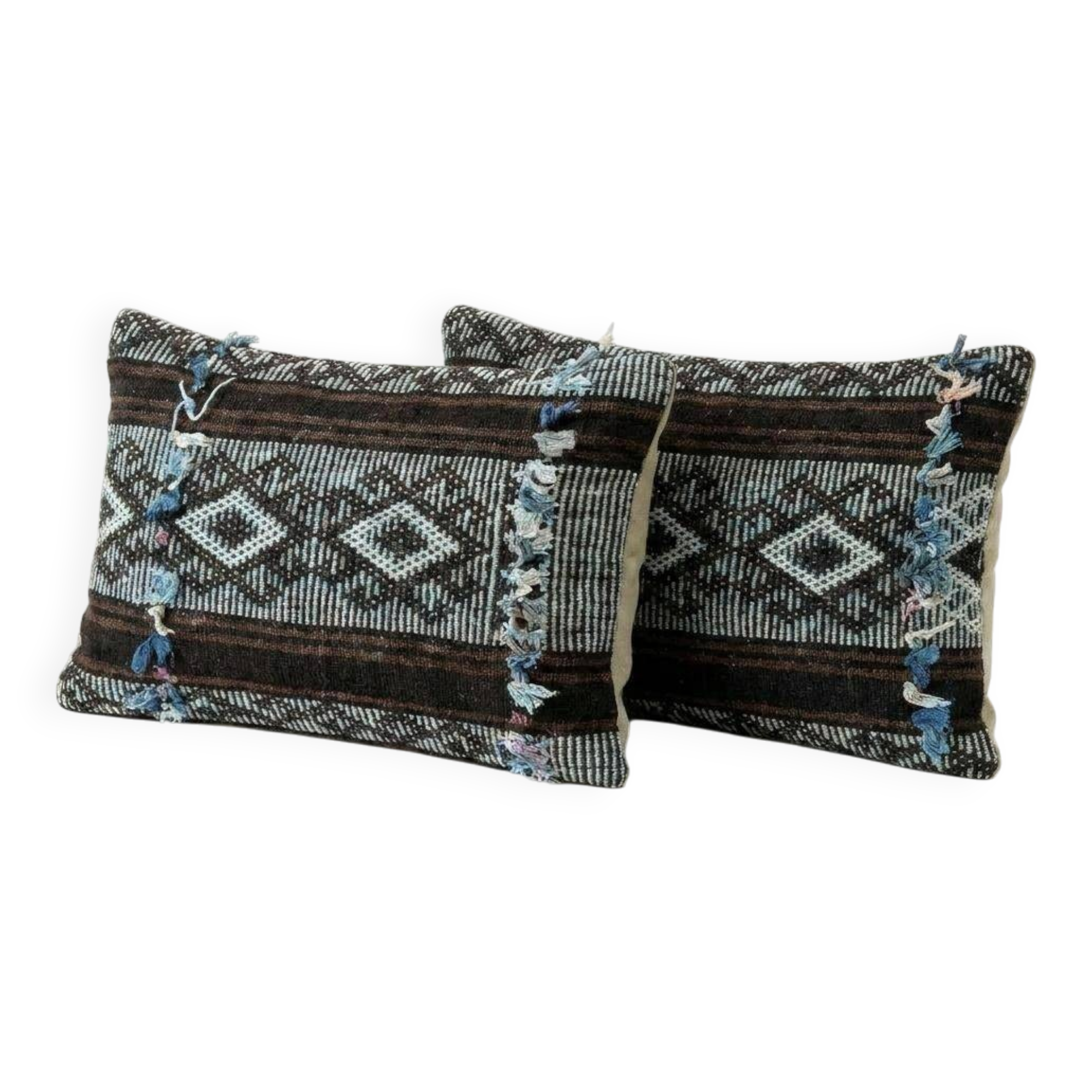 Set of 2 vintage kilim cushion covers 36x51 cm