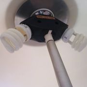 Vintage chrome mushroom design lamp LUM