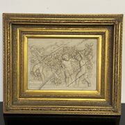 Marble high relief by François Duquesnoy "Putti, garlands and flowers" Paris, 1892