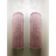 Set of Two Diamond Pink Rectangular Murano Glass Wall Sconce