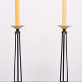 Torchères hollandaises art déco laiton grande église  années 1930