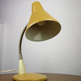 Adjustable Desk Lamp in Sand Painted Metal and Chrome-Plated Spiral Arm, 1970s