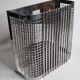 Chromed steel industrial wall paper basket, 60s
