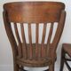 Two chairs solid oak patinated early twentieth century