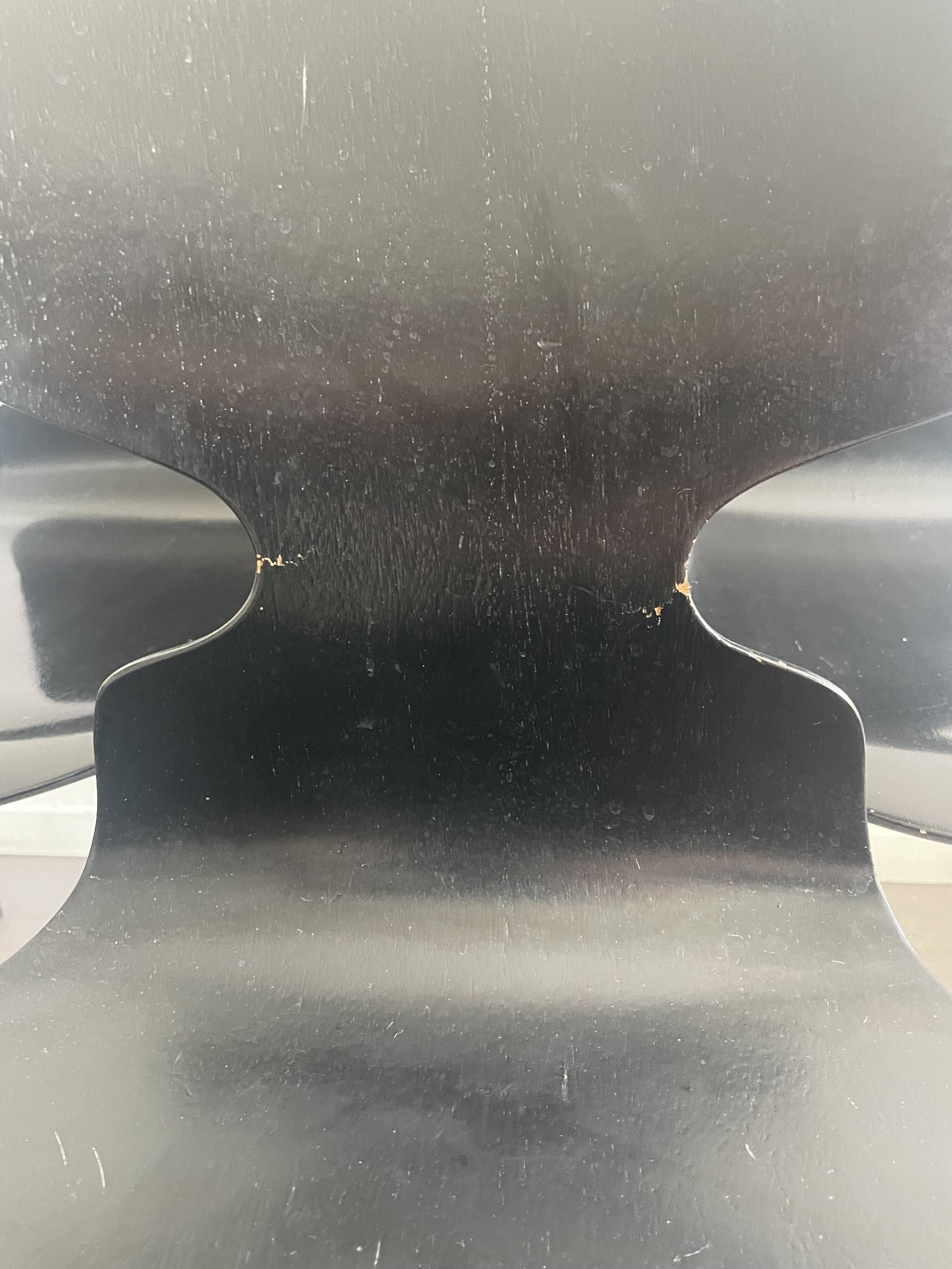 First production of Ant chairs by Arne Jacobsen for Fritz Hansen