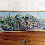 Table of the 50s. Provencal landscape.