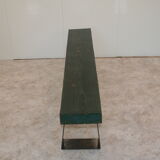 Wood and metal bench