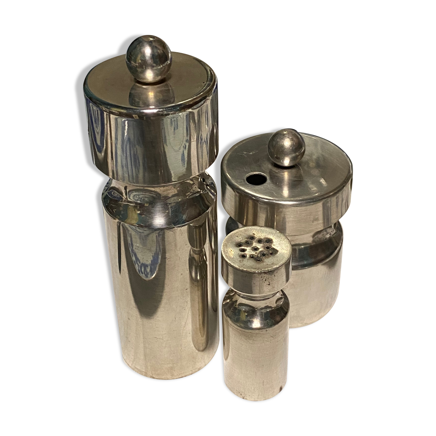 Salière et poivrier design 1980s