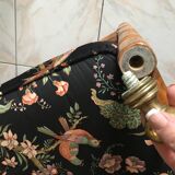 Faux bamboo chair with cushion