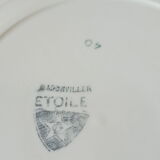 Six plates of Badonviller Art Deco