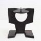 Brutalist cast iron candlestick