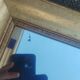 Miroir ancien en stuc doré époque xixeme