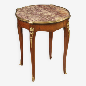 Side table with marble top from the 20th century