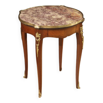 Side table with marble top from the 20th century