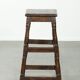 Antique English oak stool / joint stool from the 18th century