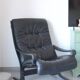 Siesta armchair Westnofa ingmar relling vintage black leather