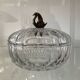 Vintage crystal bonbonnière Val St Lambert