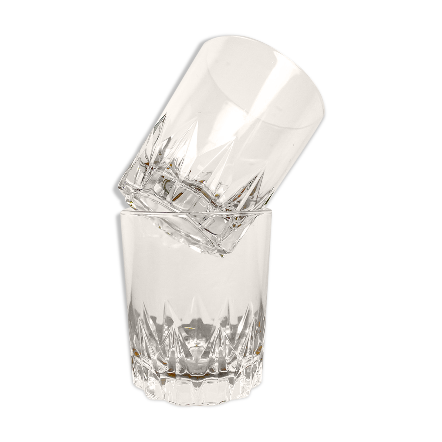 Paire de verres à eau/whisky - style art déco
