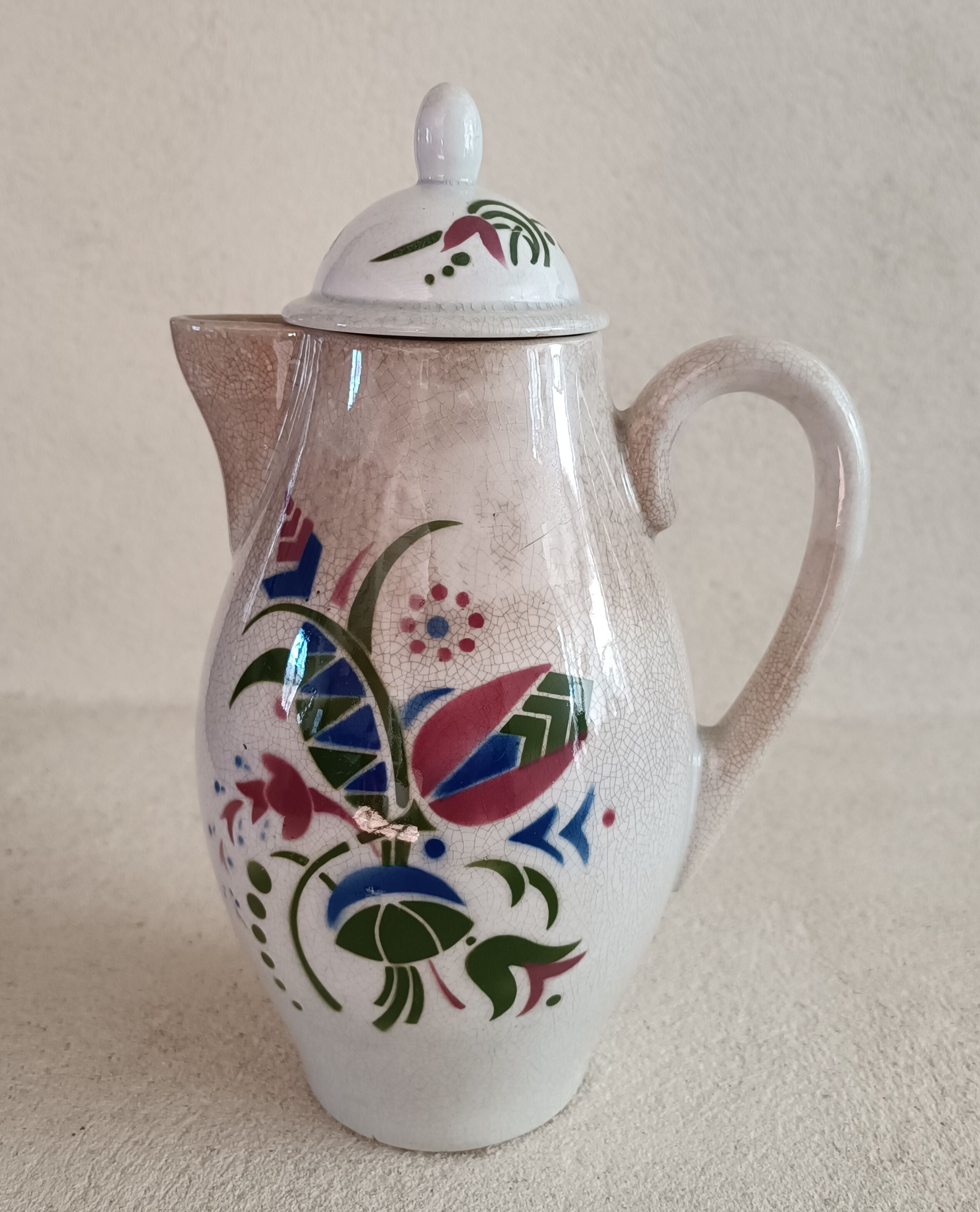 Coffee maker iron earth Lunéville