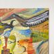 Tableau abstrait moderne de J. Delbrouck