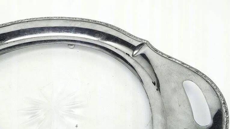 H1F Tray in Art Nouveau Style for Crystal Glasses