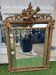Antique golden mirror with parcloses napoleon iii