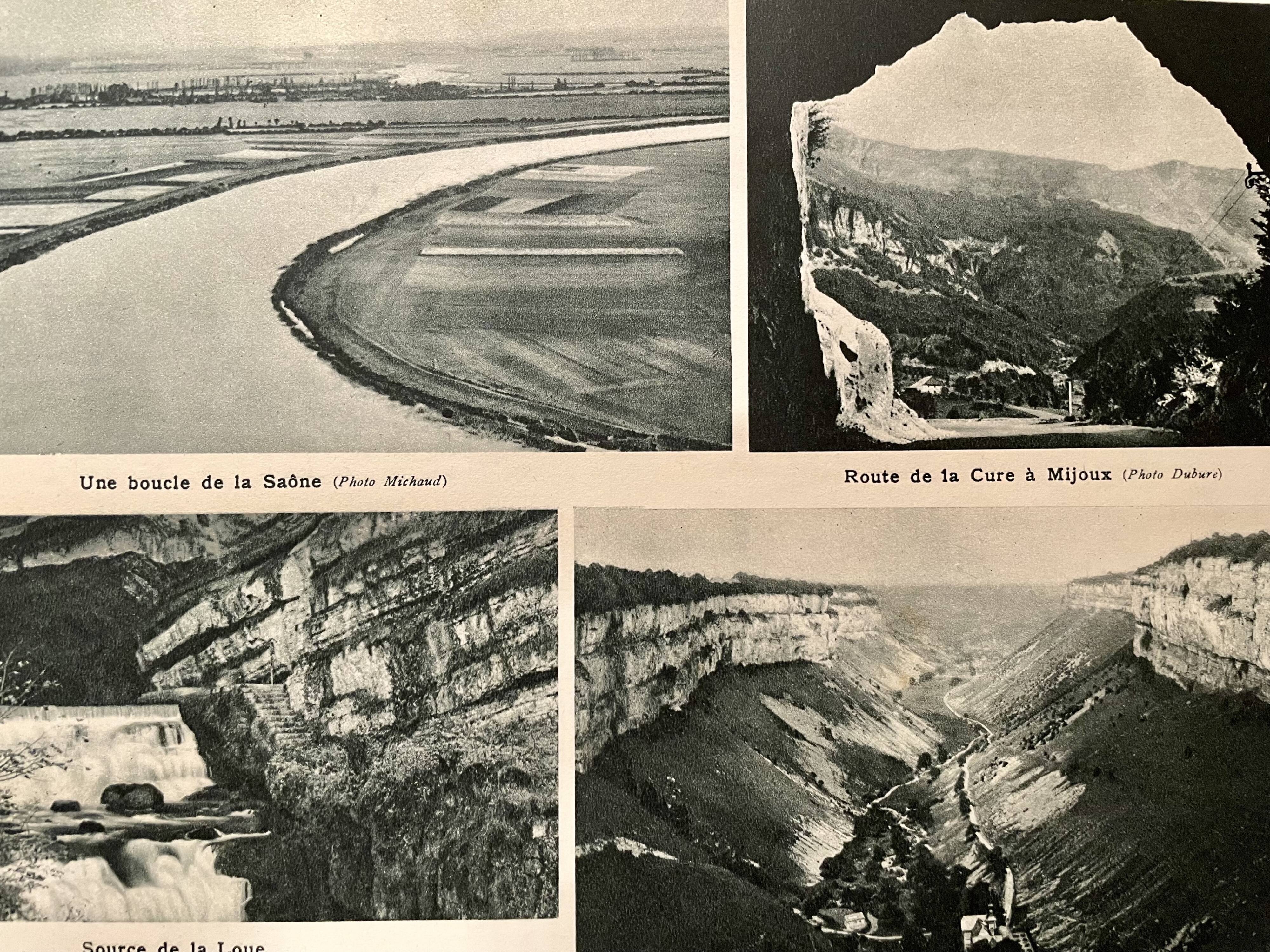 Old map of the Jura from 1951