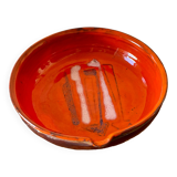 Very large ceramic frying pan by Juliette Derel, circa 1960