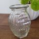 Petit vase à bulbe en verre années 70