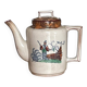 Old teapot with Asian decor K&G Luneville