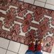 Tapis vintage Hamadan fait main