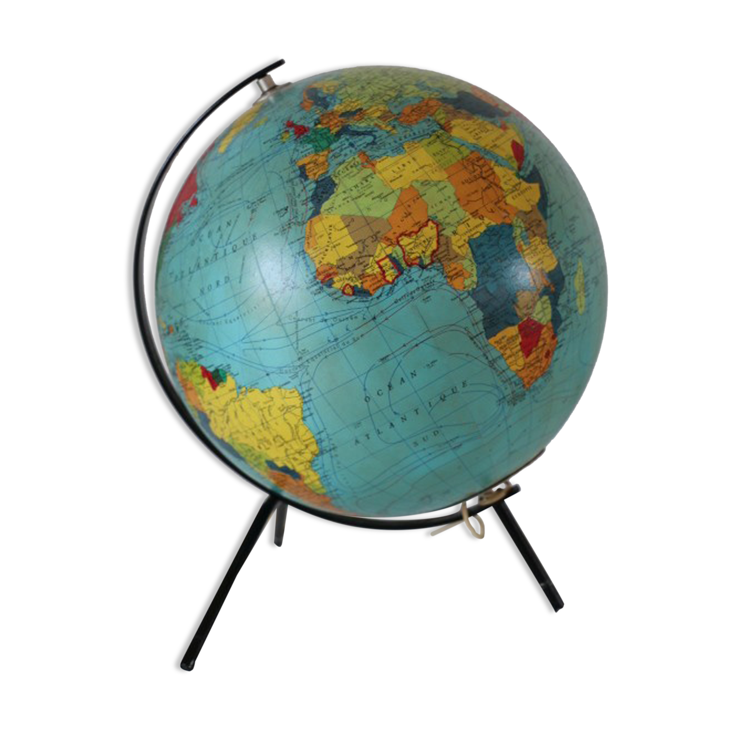 Luminous globe taride glass 1966