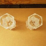 Pair Cristal D'Arques Vase Vintage Cut Crystal #B063