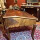 Antique French Writing Desk in Oak with Cabriole Legs, 1800s