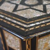 Side table in mother-of-pearl, ancient oriental mosaic