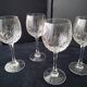 4 Grands verres à vin cristal  taillé