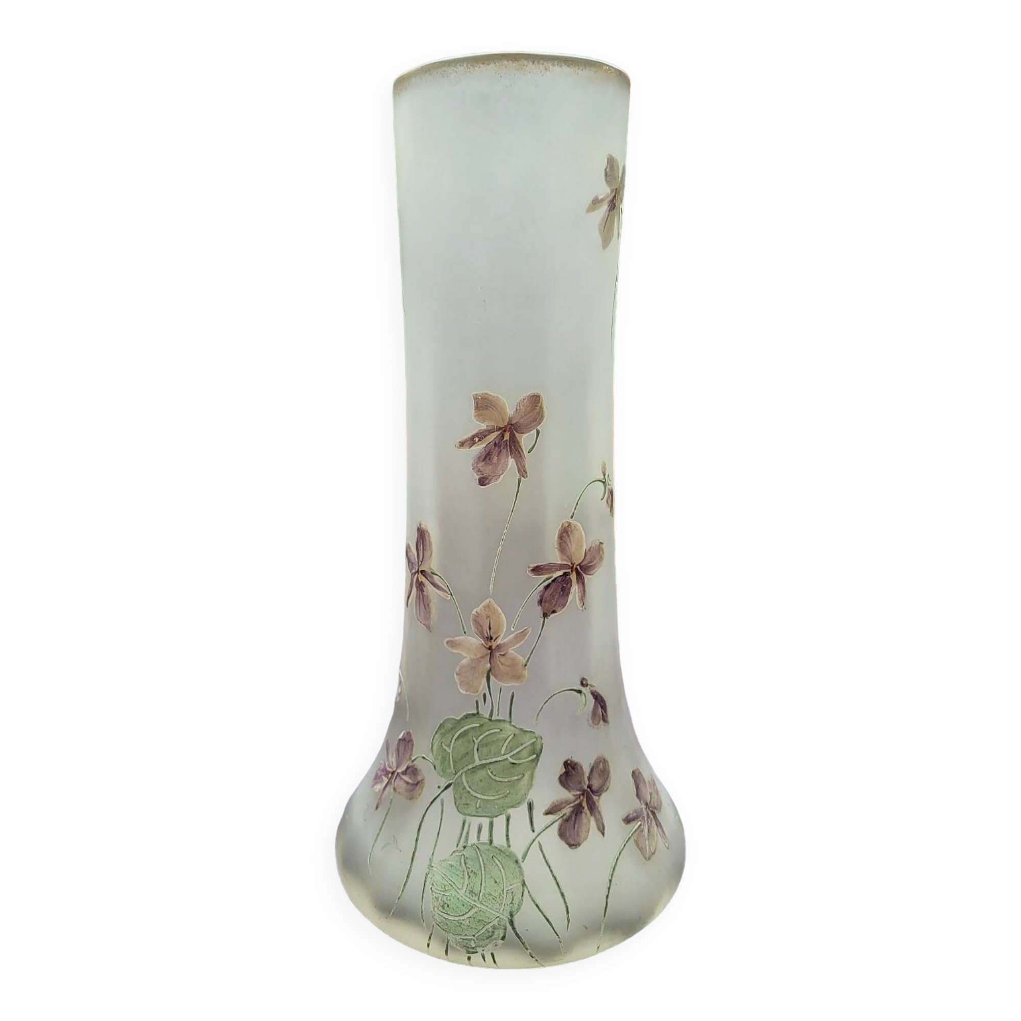 Legras vase, table bouquetier model "violet"