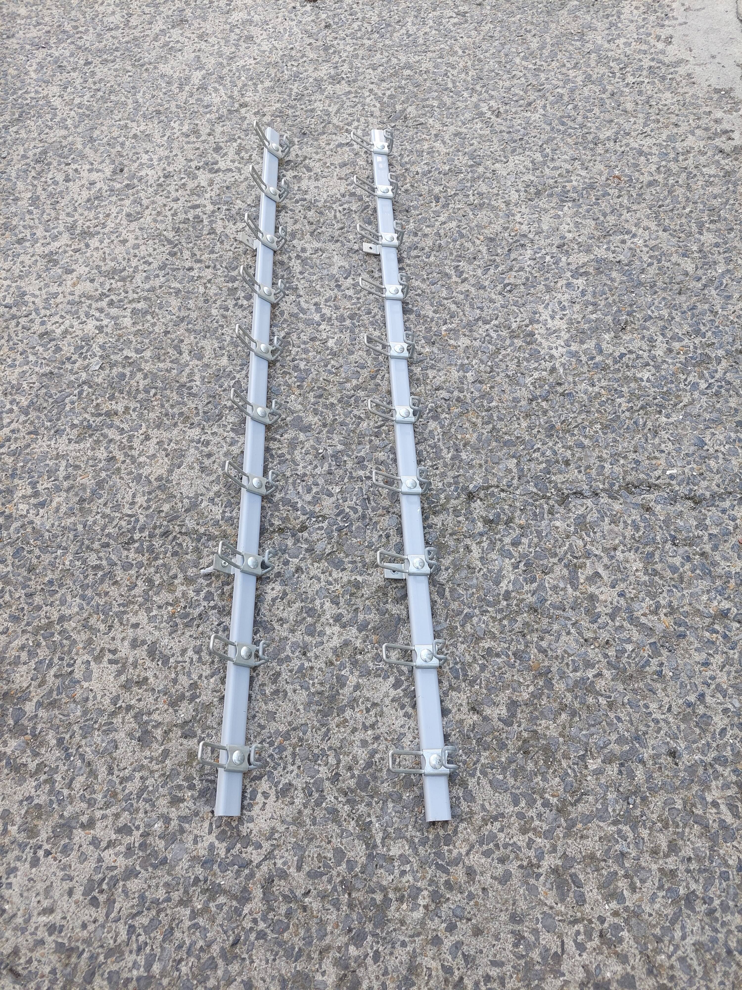 Set of 2 metal wall coat rack