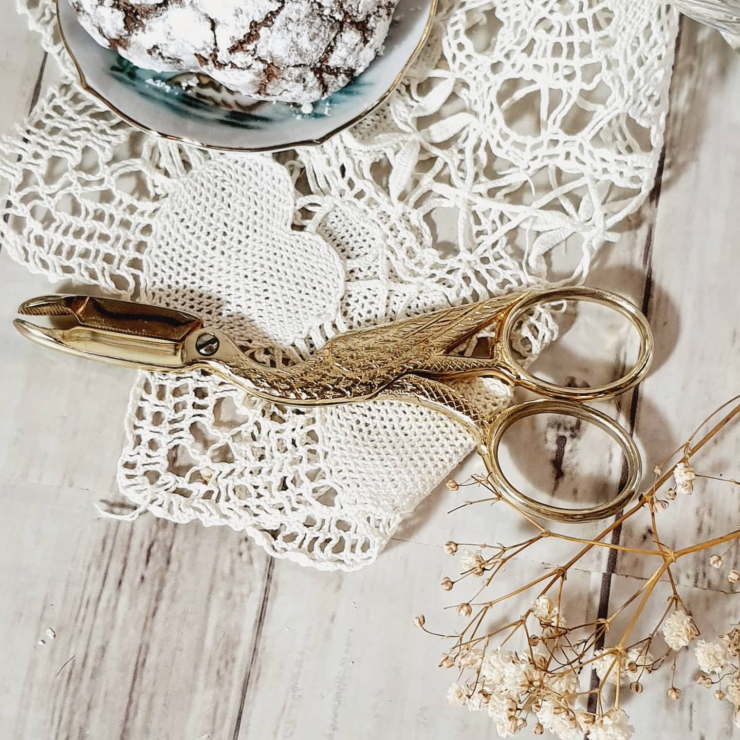 Sugar clamp metal golden bird