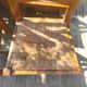 Rustic straw seat wooden chair / 1 set of 6 chairs