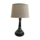 Vintage ceramic table lamp with electrified patterns to nine