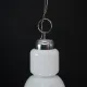 Vintage Mazzega space age chandelier in chrome and murano glass. Italy 1960