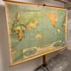 Large Vintage New World School Map