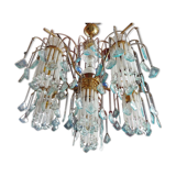 Vintage fountain chandelier glass and plexiglass