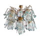 Vintage fountain chandelier glass and plexiglass