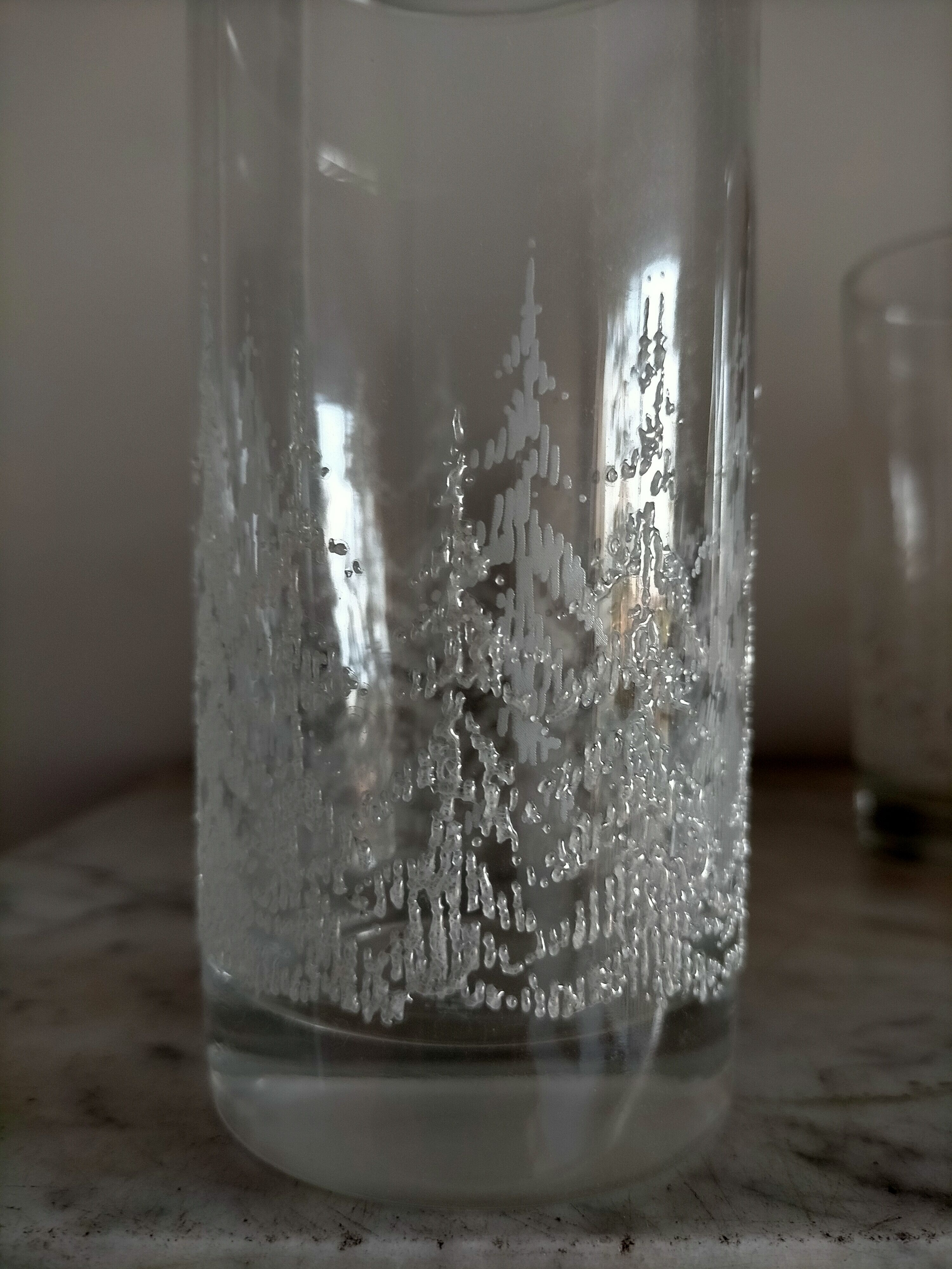 Lot de six verre à eau