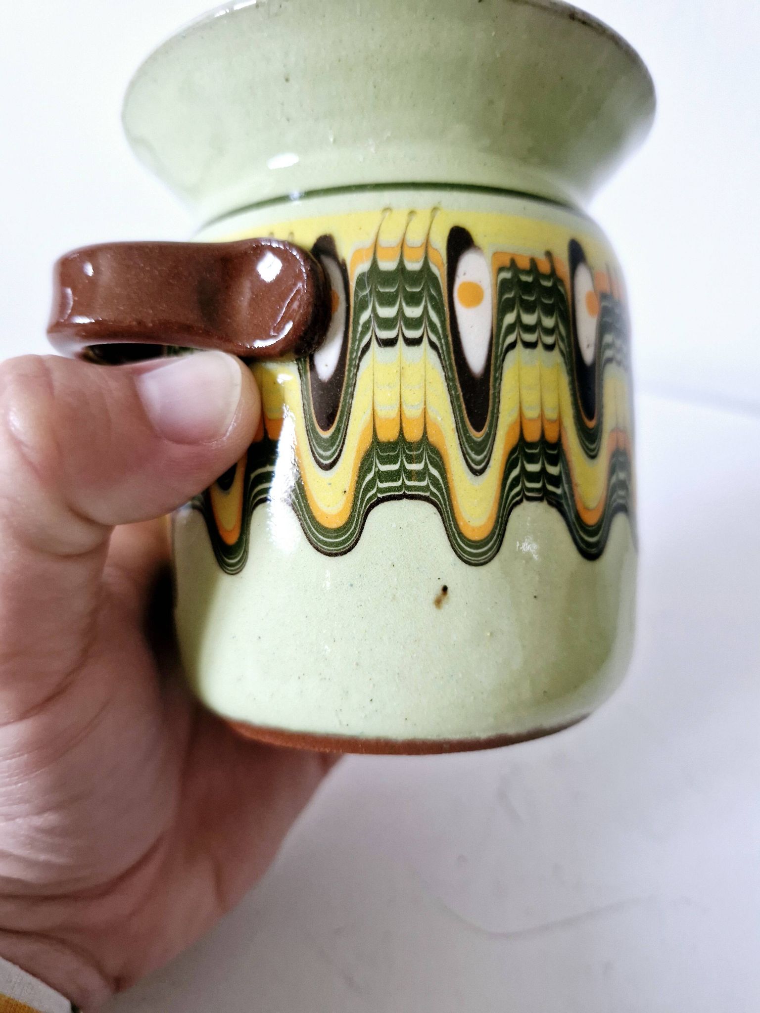 Moutardier vintage bulgare céramique Troyan